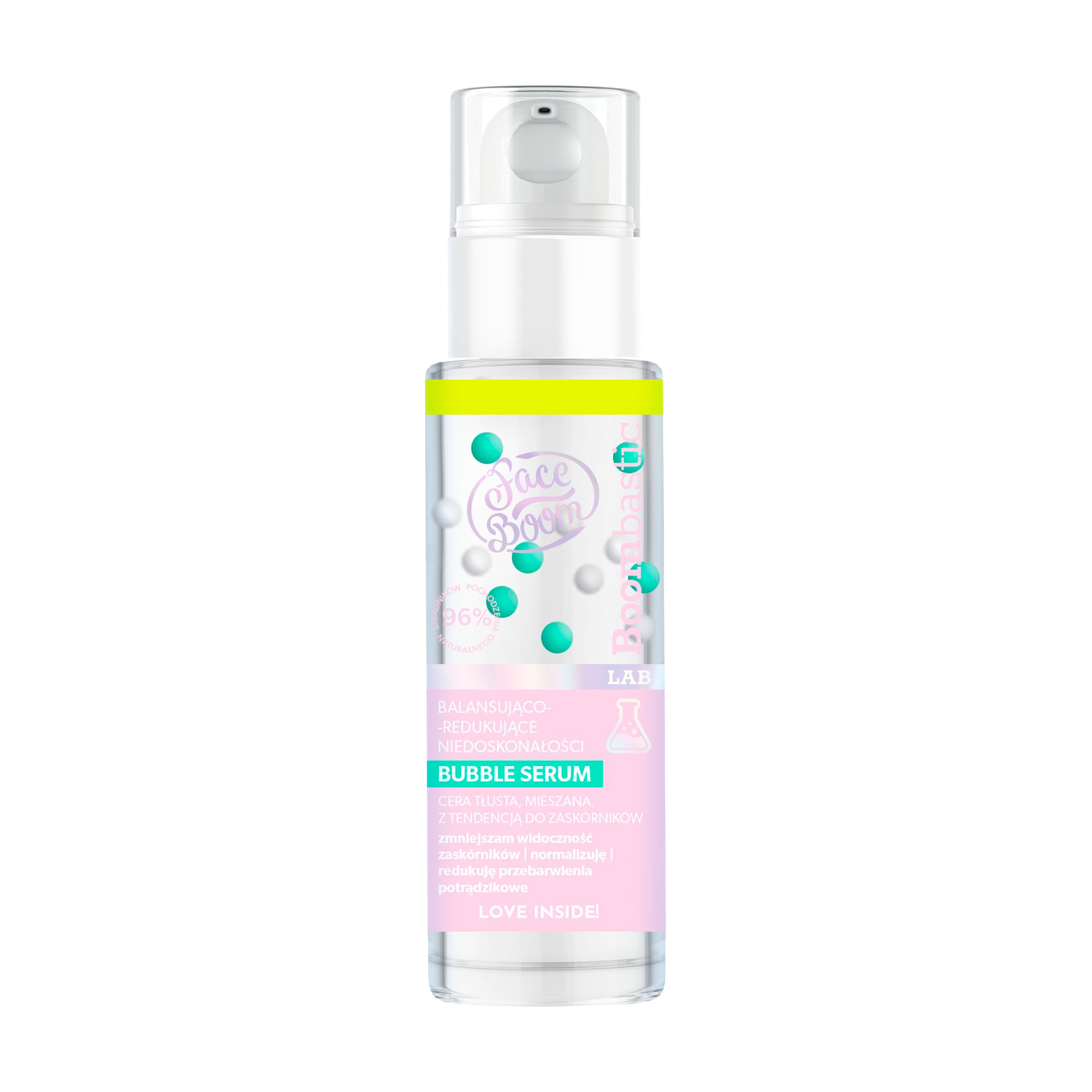 Бульбашкова сироватка Face Boom Bubble Serum для балансування та зменшення недосконалостей обличчя, 30 мл
